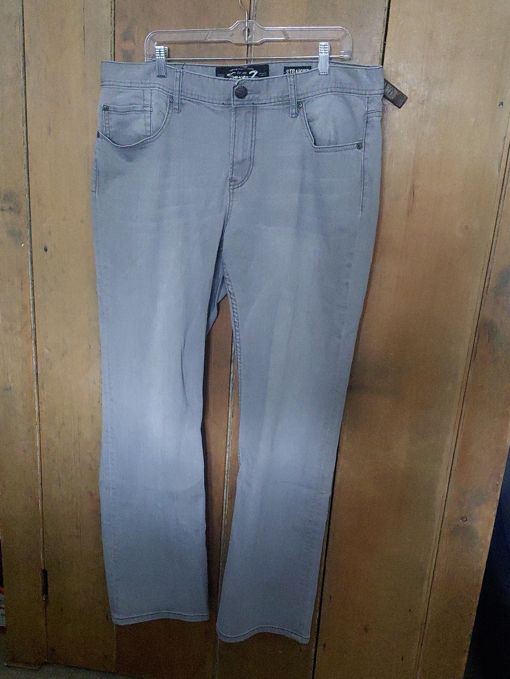 Seven7 Light Gray Casual Jeans